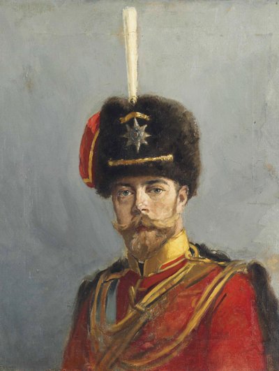 Retrato del Emperador Nicolás II (1868-1918) por Makovsky, Alexander Vladimirovich (1869-1924) de Alexander Vladimirovich Makovsky