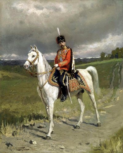 Retrato del Emperador Nicolás II 1868-1918, 1907 de Alexander Vladimirovich Makovsky