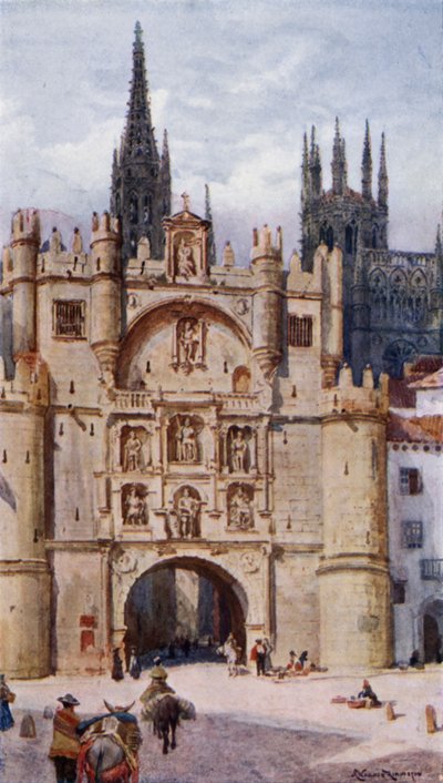Puerta de Santa María, Burgos de Alexander Wallace Rimington