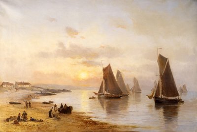 Cuando los barcos vuelven a casa, Playa de Skerries, al atardecer de Alexander Williams