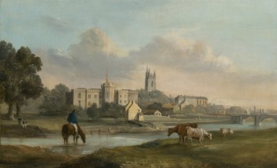 Cardiff desde el oeste (óleo sobre lienzo) de Alexander Wilson