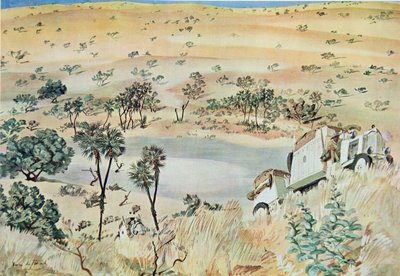 A la salida de un Kpro (Cuvette) región del Tehad, de Dessins et Peintures d