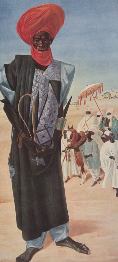 Magemma, jefe de los caballeros del Sultán Sery ussa de Maradi, territorio del Níger, de Dessins et Peintures d