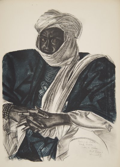 Mohamed Salek, llamado Doud Moura, Sultán del Ouadai (Fort Lamy), de Dessins et Peintures d