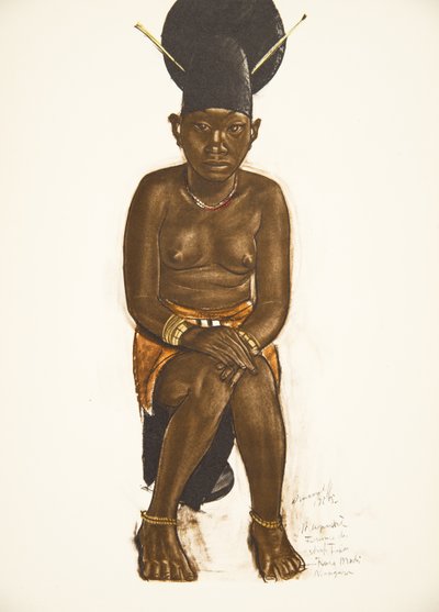 Napudre, mujer de Tuba (Niangara) Haut Ouelle, de Dessins et Peintures d