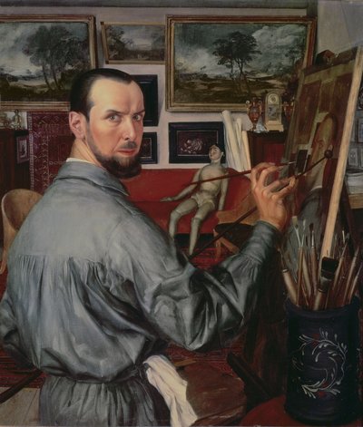 Autorretrato, 1917 de Alexander Yakovlev
