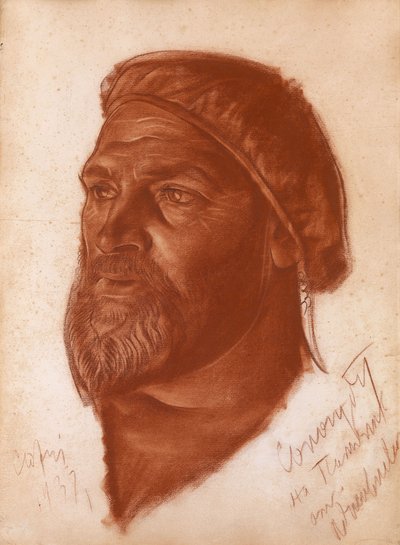 Retrato del arquitecto Leonid Romanovich Sologub de Alexander Yevgenyevich Yakovlev