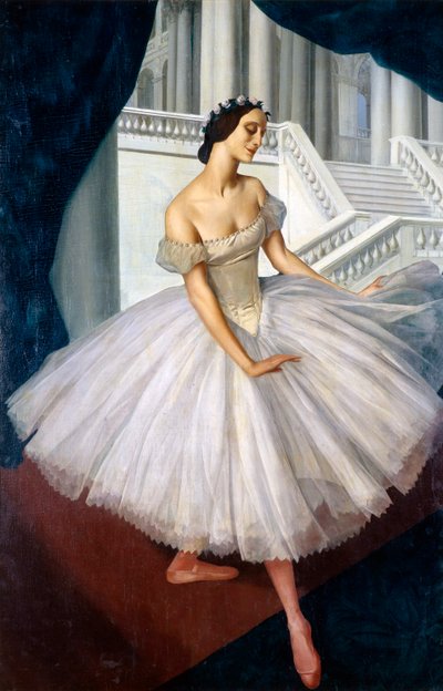 Retrato de la bailarina Anna Pavlova 1881-1931, 1924 de Alexander Yevgenyevich Yakovlev