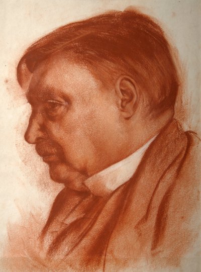 Retrato del compositor Alexander Glazunov de Alexander Yevgenyevich Yakovlev