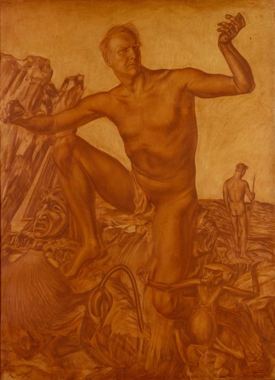 Retrato del cantante Fyodor Shalyapin 1873-1938, 1917 de Alexander Yevgenyevich Yakovlev