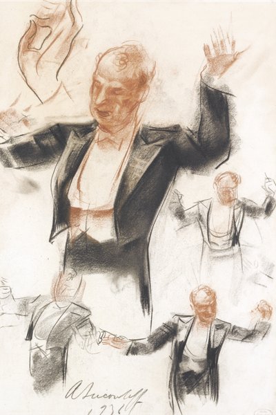 Serge Koussevitzky dirigiendo de Alexander Yevgenyevich Yakovlev