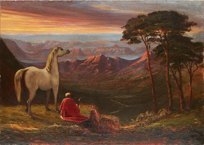 Escena entre las colinas, Mahabaleshwar (óleo sobre lienzo) de Alexander Young Short
