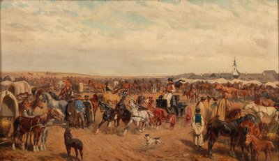 Mercado de caballos de Bensa de Alexander von Bensa