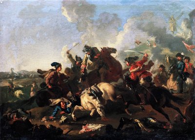 Escena de la batalla de Poltava de Alexander von Kotzebue