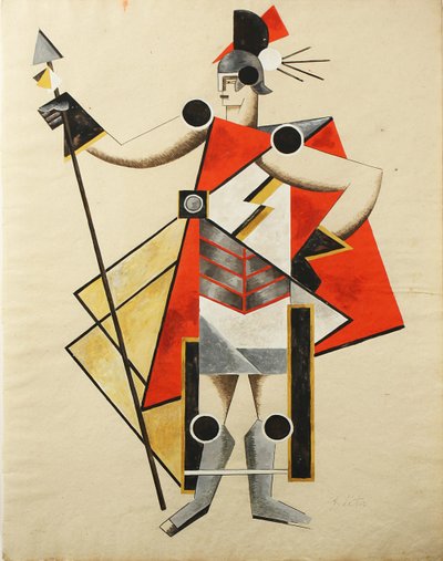 Diseño de vestuario para la obra La Dama Invisible, 1924 de Alexandra Alexandrowna Exter