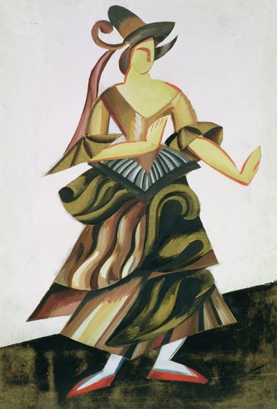 Diseño de vestuario para la obra de teatro "Romeo y Julieta" de William Shakespeare de Alexandra Alexandrowna Exter