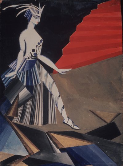Salomé. Diseño de vestuario para la obra Salomé de O. Wilde, 1917 de Alexandra Alexandrowna Exter