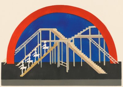 Diseño escénico del portafolio Décors de Théâtre, 1930 de Alexandra Alexandrowna Exter