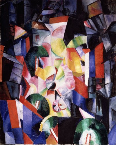 La ciudad de noche, 1915 de Alexandra Alexandrowna Exter