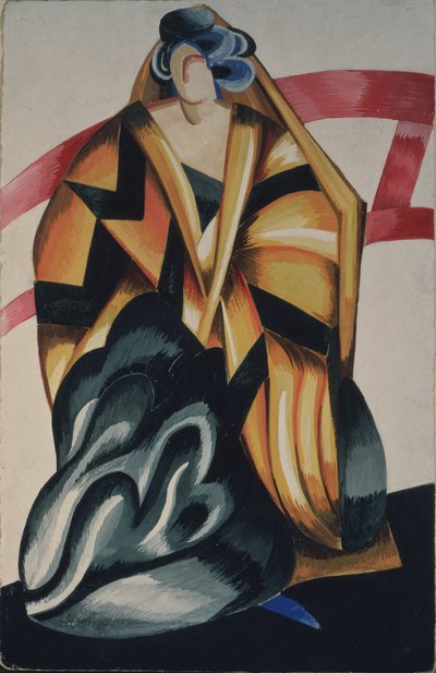 Ama de leche. Diseño de vestuario para la obra Romeo y Julieta de W. Shakespeare, 1921 de Alexandra Alexandrowna Exter