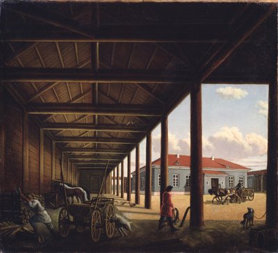 Estación de diligencias de Alexandra Alexeyevna Venetsianova