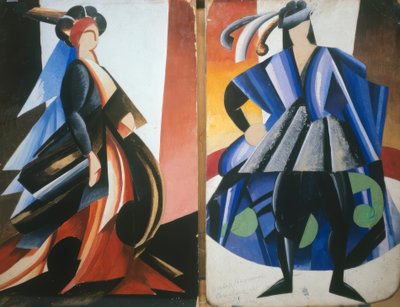 Bocetos de vestuario para Romeo y Julieta de Alexandra Alexandrowna Exter