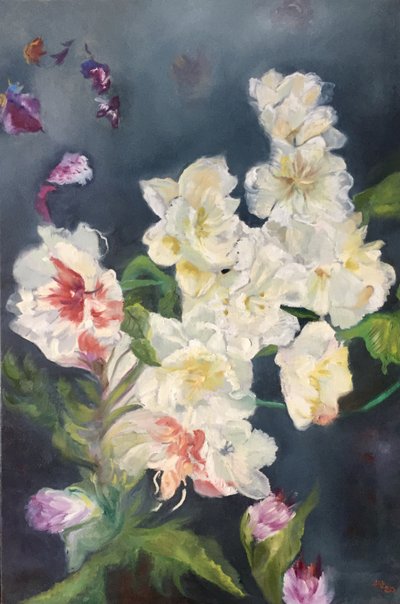 Flores blancas y delicadas de Alexandra Higgins