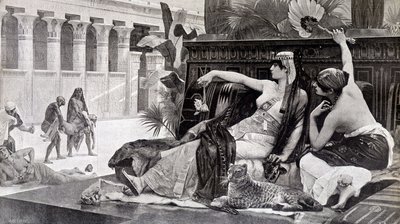 Cleopatra probando venenos en sus súbditos de after Alexandre Cabanel