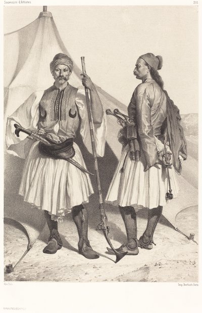 Arnautes, Egipto de Alexandre Bida