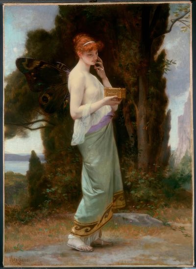 Psique con la caja de Proserpina de Alexandre Cabanel