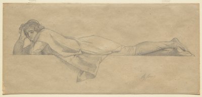 Estudio para "Le Poete Florentin" de Alexandre Cabanel