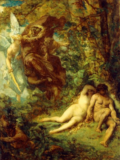Estudio para Paraíso Perdido de Alexandre Cabanel