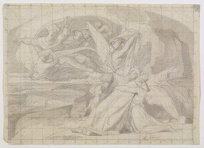 Estudio para La muerte de Moisés, 1851 de Alexandre Cabanel