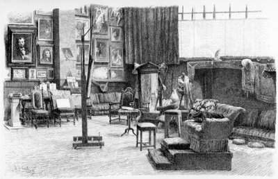 El Estudio, c1880-1882 de Alexandre Cabanel