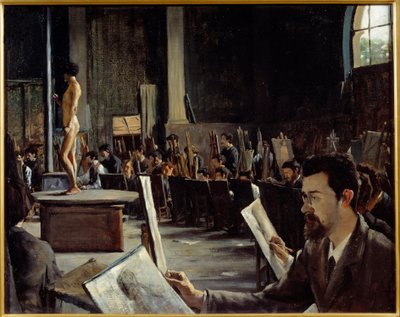 El taller del pintor Alexandre Cabanel (1823-1889) en la Escuela de Bellas Artes Pintura de Tacrede Bastet (1858-1942) 1883 Grenoble Museo de Bellas Artes ¡Atención! La utilización de esta obra puede estar sujeta a una solicitud de autorización por parte d de Alexandre Cabanel