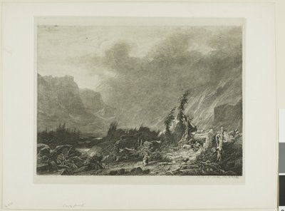Paisaje alpino de Alexandre Calame
