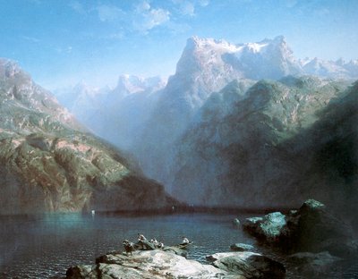 Alemán: Der Vierwaldstättersee (Symphonie en bleu) de Alexandre Calame
