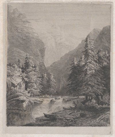 Paisaje, siglo XIX de Alexandre Calame