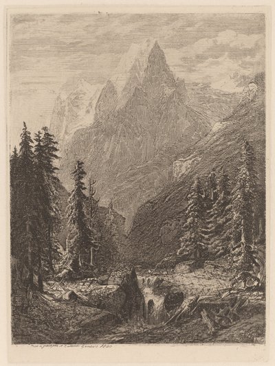 Pradera de montaña de Alexandre Calame
