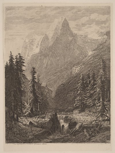 Prado de montaña de Alexandre Calame