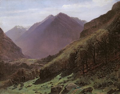 Estudio de montaña, c.1840-43 de Alexandre Calame
