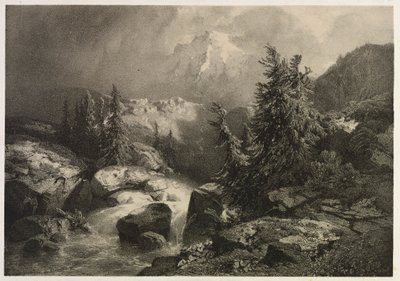 Tormenta en los Alpes de Alexandre Calame
