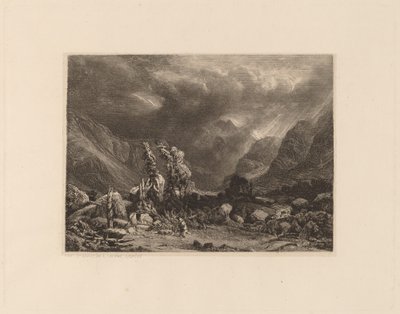 Tormenta en las Montañas de Alexandre Calame