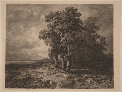 Árboles en una tormenta de Alexandre Calame