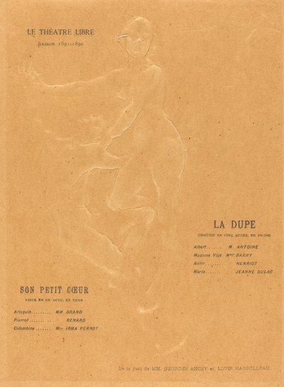 La Dupe; Su pequeño corazón de Alexandre Charpentier