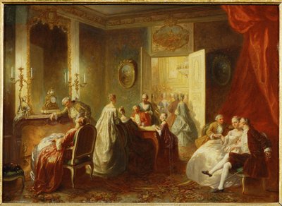 Entretenimiento después de cenar en el siglo XVIII ... de Alexandre Couder