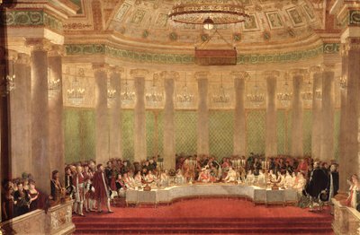 El banquete por el matrimonio de Napoleón Bonaparte (1769-1821) y Marie-Louise de Habsbourg-Lorraine (1791-1847) 1810 de Alexandre Dufay