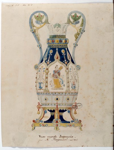 Jarra japonesa de Alexandre Evariste Fragonard