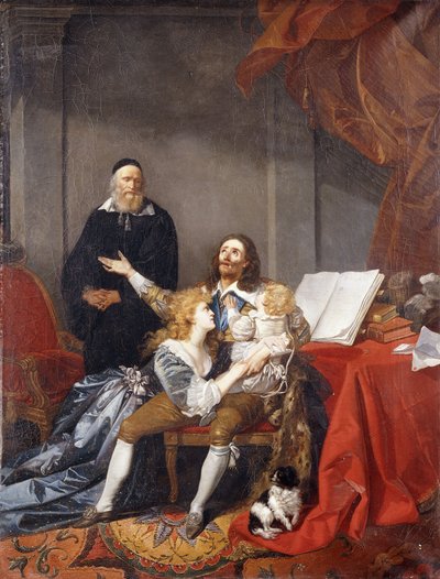 El rey Carlos I despidiéndose de su familia antes de su ejecución de Alexandre Evariste Fragonard