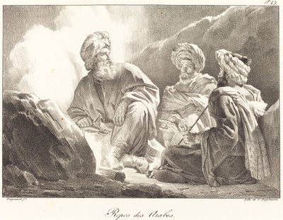 Reposo de los árabes de Alexandre Evariste Fragonard
